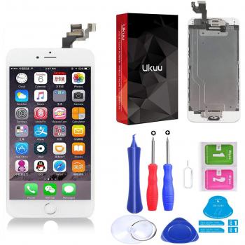 ukuu Touch Screen para iPhone 6plus Cristal Pantalla + LCD Pantalla montado [con Home Botón, Cámara, Sensor Flex] + Juego de Herramientas