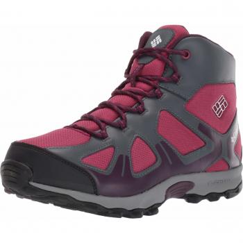 Columbia Youth Peakfreak XCRSN Mid WP, Botas de Senderismo Unisex Niños, Rojo
