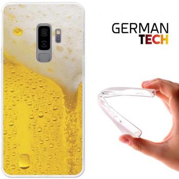 Funda Gel para Samsung Galaxy S9 Plus, Carcasa TPU Flexible fabricada con la mejor Silicona, protege y se adapta a la perfección a tu Smartphone y con nuestro exclusivo diseño German Tech® - Cerveza rubia.