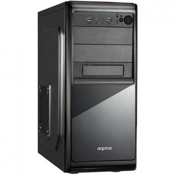 CAJA ATX APPROX COPERNICO APPGXC15-1 - 2x5.25' - 1x3.5' - 2xUSB 2.0 - MICROFONO - AURICULAR - VENTILADOR 8CM - NEGRO