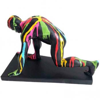 Figura corredor en línea de salida diseño moderno 17x37x21cm - Signes Grimalt