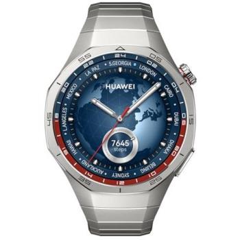 Huawei Watch GT 5 Pro 46mm Titanio, Reloj Inteligente Deportivo de Nivel Profesional con diseño de Bordes Afilados, Seguimiento de la Salud, Monitoreo de ECG y hasta 14 días de duración de la