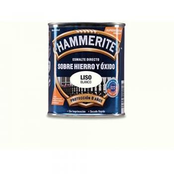 Hammerite Esmalte directo sobre hierro y óxido Liso Brillante Blanco 750 ml