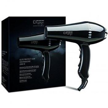 ID Italian Design | Secador de Pelo Profesional con Tecnologia Ionica y Ozono de Color Negro - 2200W