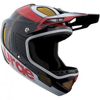 Urge Down-O-Matic Casco de Bicicleta, Color Negro/Rojo/Blanco, Talla S