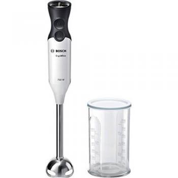 Bosch Hogar MSM67110W ErgoMixx Batidora de Mano, 750 W, con Vaso de Mezclas, Color Blanco y Antracita, plástico