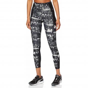 PUMA Be Bold AOP 7/8 Tight Mallas Deporte, Mujer, Black, L