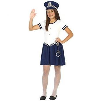 Atosa- Disfraz Policía, Color Blanco, 5 a 6 años