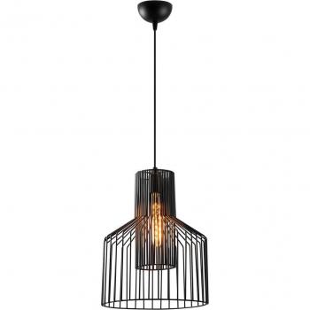 Lámpara colgante Atos 2851 de 1 luz Ø30 cm negra
