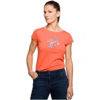 Camiseta de mujer Trangoworld Keys manga corta naranja - XL