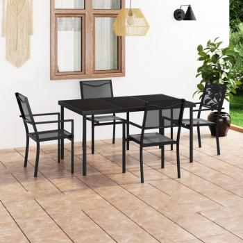 5-Piece Steel Outdoor Dining Set