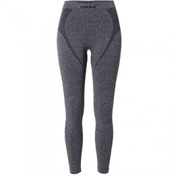Mallas largas Rukka Tikka negro/gris mujer - S