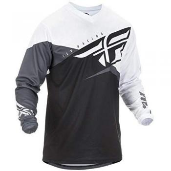 372-920YM - Fly Racing 2019 F-16 Youth Motocross Jersey YM Black White Grey
