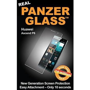 Panzer Glass PG1120 - Protector de pantalla de cristal resistente a rasguños y líquidos compatible con Huawei Ascend P6