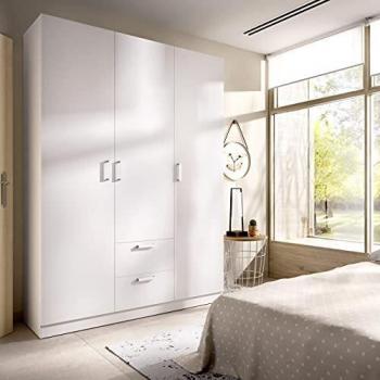 Armario de 3 Puertas y 2 cajones Maxi 150cm Blanco