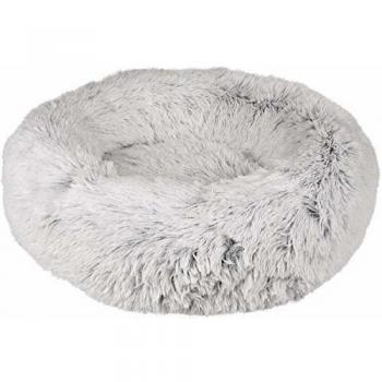 Cama para Gatos Alba Redonda 52 cm Blanca y Gris