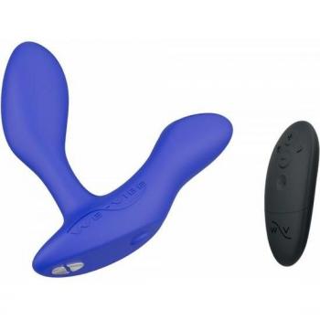 We-Vibe Vector+ App and Remote Controlled Rechargeable Prostate Massager - Blue