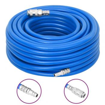 Manguera de aire PVC azul 19 mm 10 m resistente al aceite y abrasión con enchufe acoplamiento de aire