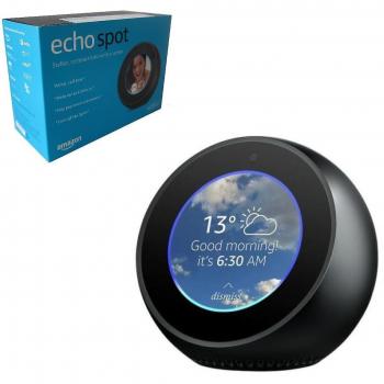 Despertador Inteligente Amazon Echo Spot con Alexa - Negro