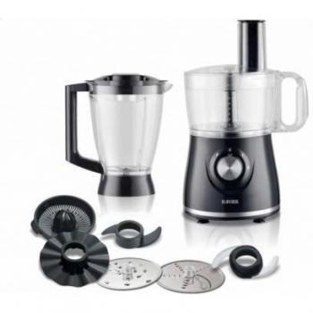 Robot de Cocina Multifuncional Haeger Multi Cook - 600W - Funciones 8 en 1 - Doble Velocidad con Interruptor de Pulso - Capacidad de Procesamiento 1.2L y Jarra Licuadora de 1.75L