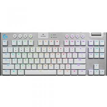 Logitech G915 TKL LIGHTSPEED RGB Teclado mecánico inalámbrico para juegos, sin teclado numérico - GL Touch Wh.