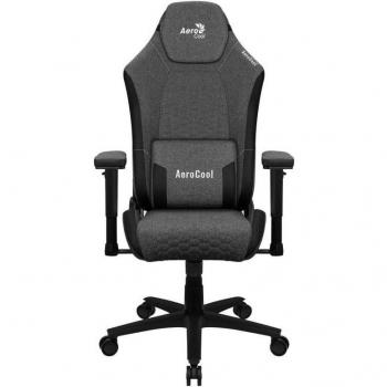 Aerocool Crown Silla Gaming Ergonómica con Tecnología AeroWeave y Cojines Ajustables - Negro