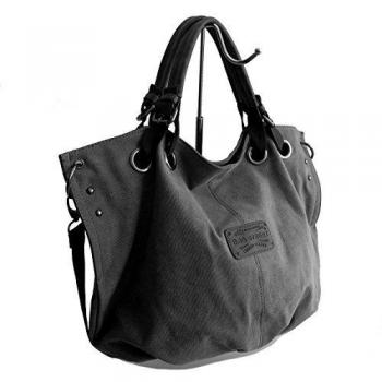 Bag Street aislante y bolsa de lona de bolsa de la compra para mujer, bandolera vintage bolso para el hombro - Tela de algodón la lona