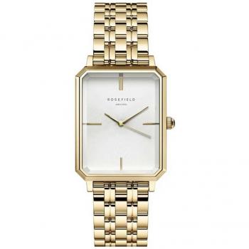 Rosefield The Octagon Gold Women's Watch - Square Analog Quartz, 23mm