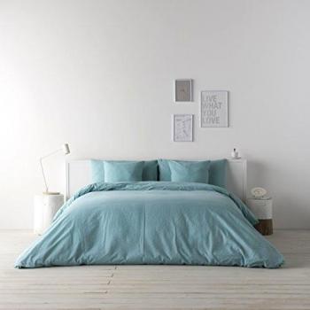 NATURALS Funda nórdica de Lino Verde Mar Cama 150 cm