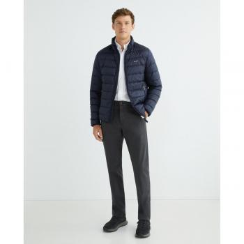 GANT Light Mens Down Jacket - 433 Evening Blue - XL - male
