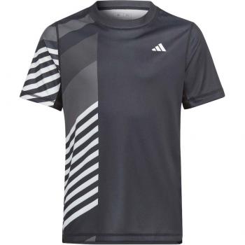 Camiseta de tenis para niños adidas NEW YORK, manga corta, diseño deportivo, material ligero y transpirable