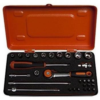 Bahco 6729MHR JGO.Vaso 1/4 MM-Hex Puntas 1/4