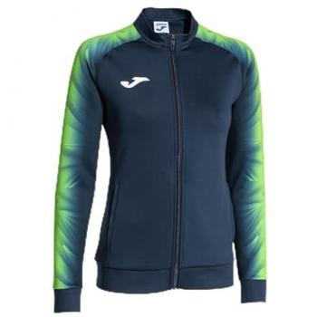 Chaqueta de fútbol Joma Elite XI mujer marino verde flúor, sudadera con cremallera Elite XI, sudadera Joma Elite XI azul marino y verde flúor para hombre S