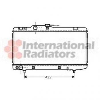 Radiador de refrigeración del motor Van Wezel 53002150