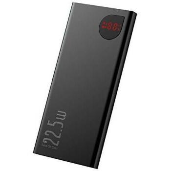 Power Bank Baseus Adaman Metal Digital 10000mAh QC3.0 22.5W Ión de Litio Negro