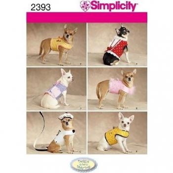 Simplicity 2393 - Patrones de Costura para Hacer Ropa de Perro