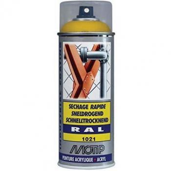 Laca Acrílica Brillante RAL 1021 Amarillo Colza 400 ml - Secado Rápido