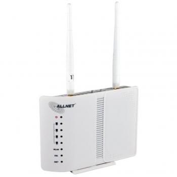 Router ADSL2+ Allnet ALL-WR02400N con módem puente y punto de acceso WLAN