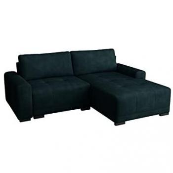 Sofá rinconero Columbus 183, con función de descanso y caja de ropa de cama, dimensiones 237x180x75cm