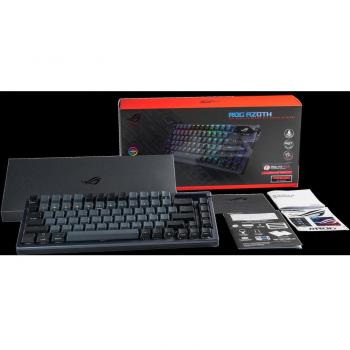 ASUS ROG Azoth RGB Gaming Keyboard mit 75% Layout und kabelloser Bluetooth-Verbindung