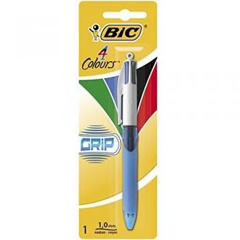 BIC 4 colores Grip Bolígrafo Retráctil punta media