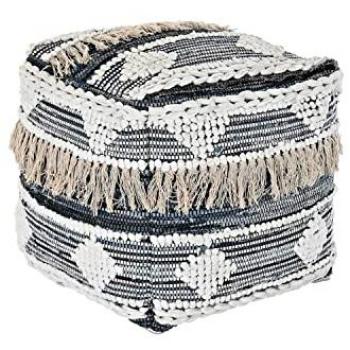 Cojín de suelo DKD Home Decor Rayas 50 x 50 x 50 cm Boho