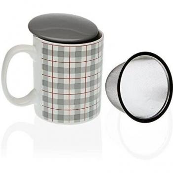 Taza con filtro para infusiones camy porcelana