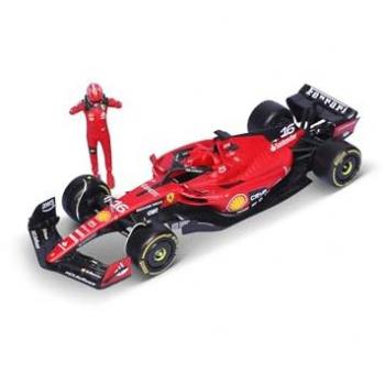 Burago 1:24 Scale Ferrari F1 SF-23 Model with Driver Figure Leclerc and Helmet 2024