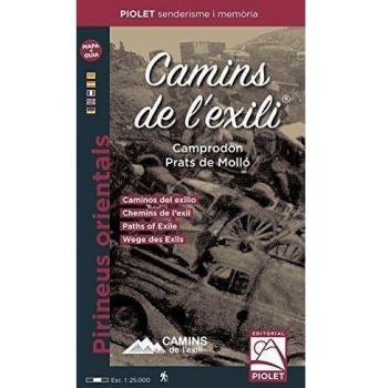 Camins de l'exili. Camprodon, Prats de Molló, mapa excursionista. 1:25.000. Editorial Piolet.