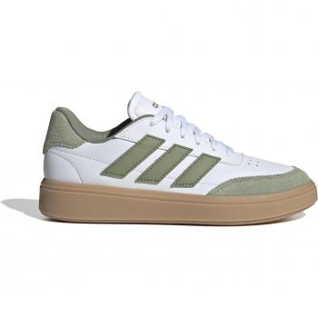 adidas Courtblock Children's Sneakers - Ftwr White / Tent Green / Gum 3