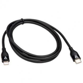 USB-C to Lightning Charging Cable USB 2.0 480Mbps Sync Data Transfer 3A Fast Charge Durable Cord 1 Meter/3.3 Feet Black