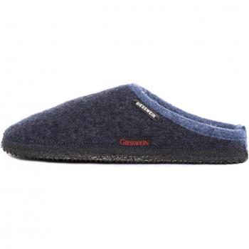 Pantuflas Giesswein DANNHEIM para hombre, color azul oscuro, talla 42