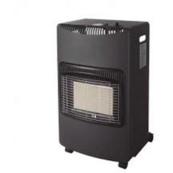 Estufa de Gas Infrarrojos Plegable GSC Evolution Negra 4200W con Encendido Piezoeléctrico, Ruedas y Kit de Regulador (Regulador, Goma de But