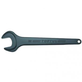 Llave de boca TOPTUL AAAT2626, tamaño 26mm, fabricada en acero al cromo vanadio, acabado pulido espejo, diseño de boca abierta para un agarre seguro y fácil acceso a tuercas y torn